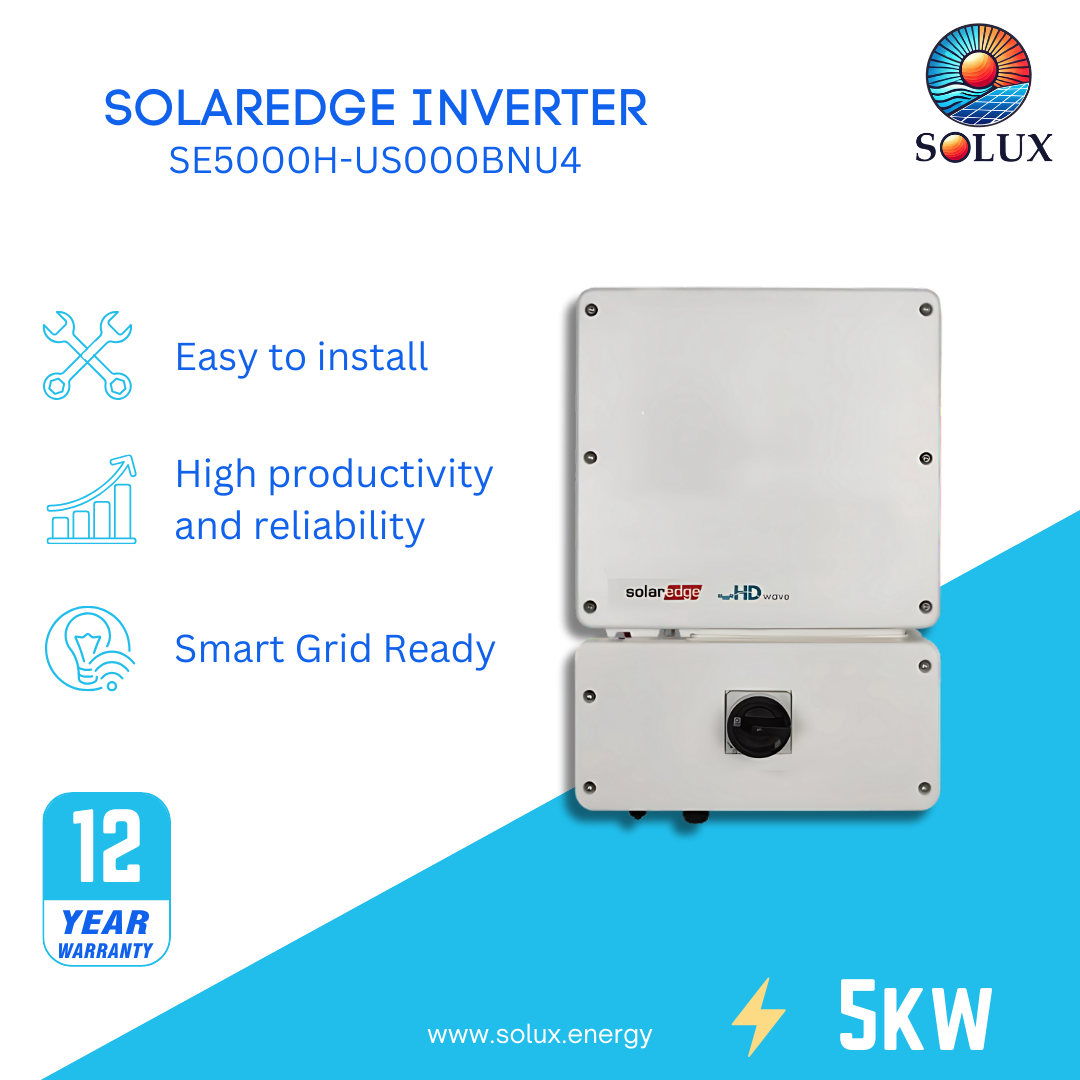 This is an image of SolarEdge Single Phase PV Inverter 5KW with HD-Wave Technology, SetApp